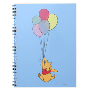 Winnie the Pooh and Balloons Notebook