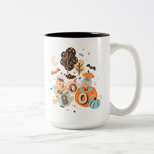 Winnie the Pooh and Eeyore's Halloween Boo! Two-Tone Coffee Mug (Right)