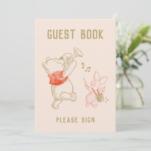 Winnie the Pooh and Pals Winter Baby Shower Invitation