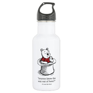 Winnie the Pooh   Anyone Know the Way Out of Here 532 Ml Water Bottle