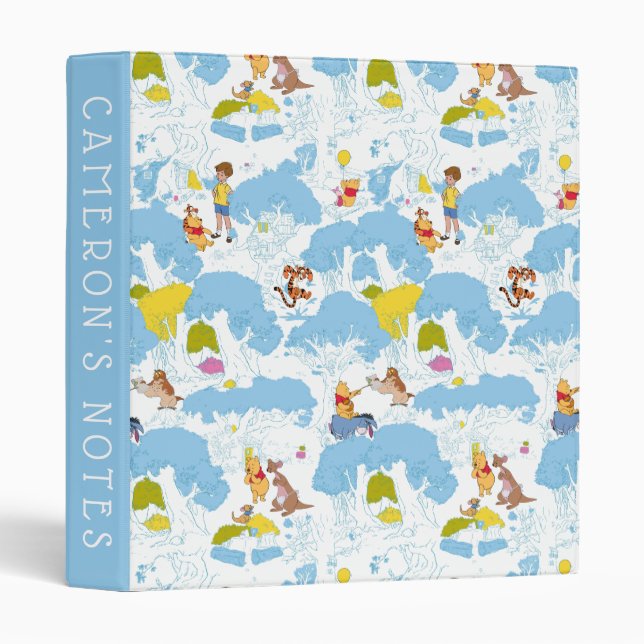 Winnie the Pooh | At the Honey Tree Pattern Binder (Front/Spine)