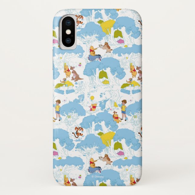 Winnie the Pooh | At the Honey Tree Pattern Case-Mate iPhone Case (Back)