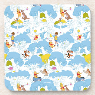 Winnie the Pooh   At the Honey Tree Pattern Coaster