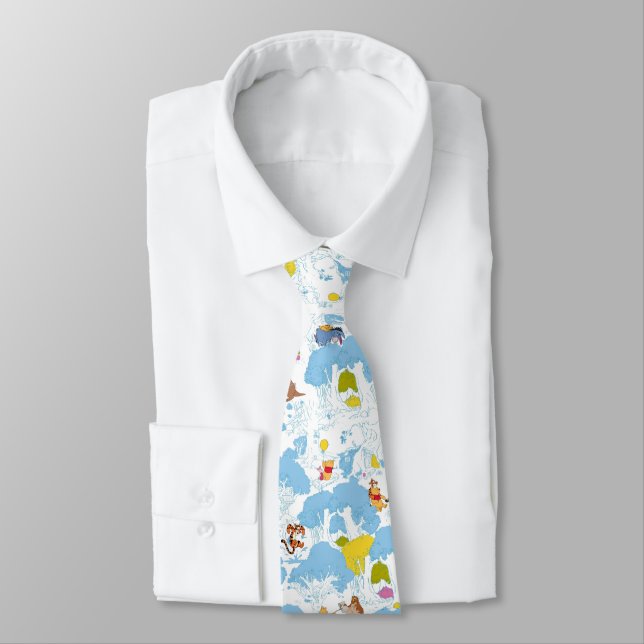 Winnie the Pooh | At the Honey Tree Pattern Tie (Tied)