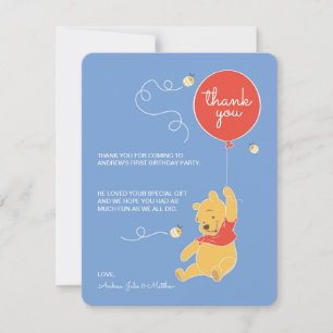 Winnie the Pooh   Baby Boy- Thank You Card