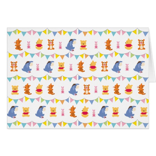 Winnie the Pooh | Baby Party Pattern (Front Horizontal)