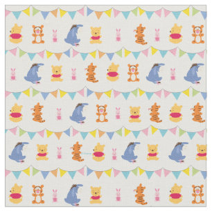 Winnie the Pooh   Baby Party Pattern Fabric