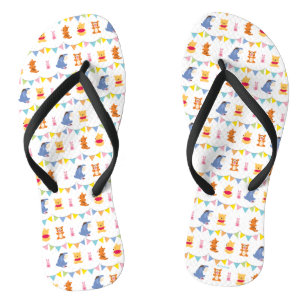 Winnie the Pooh   Baby Party Pattern Flip Flops