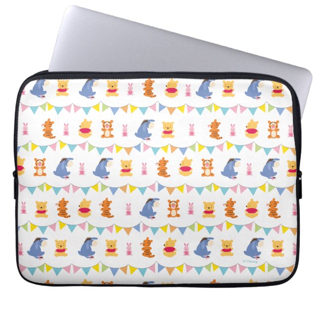 Winnie the Pooh | Baby Party Pattern Laptop Sleeve (Front)