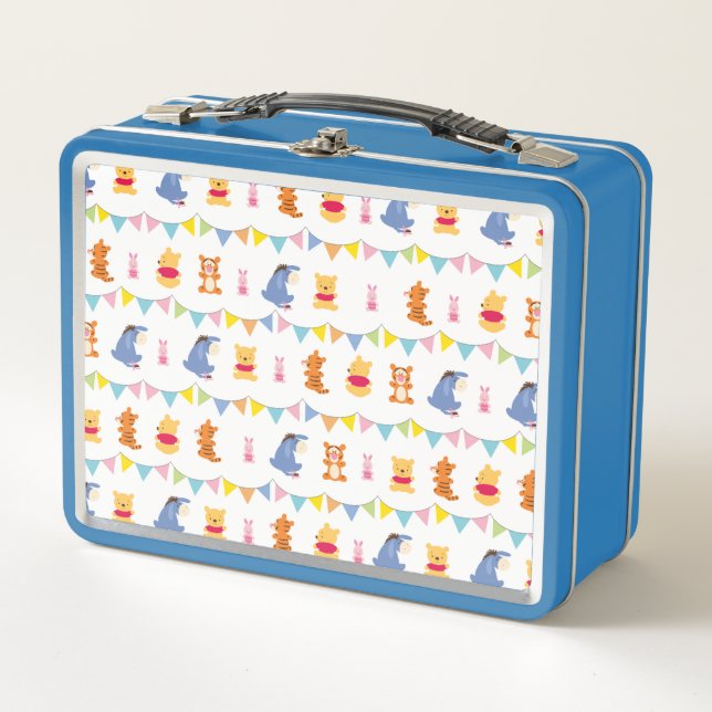 Winnie the Pooh | Baby Party Pattern Metal Lunch Box (Front)