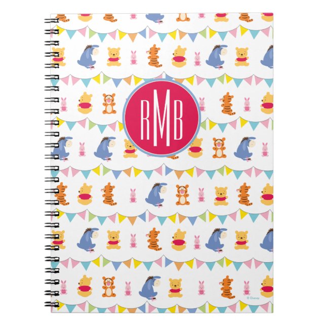 Winnie the Pooh | Baby Party Pattern Notebook (Front)