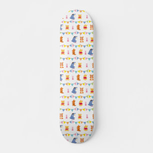 Winnie the Pooh   Baby Party Pattern Skateboard