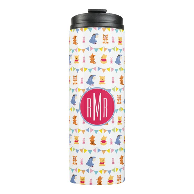 Winnie the Pooh | Baby Party Pattern Thermal Tumbler (Front)