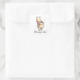 Winnie the Pooh Baby Shower | Mommy to Bee Square Sticker
