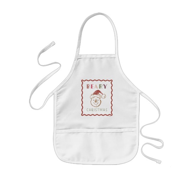 Winnie the Pooh | Beary Christmas Kids Apron (Front)