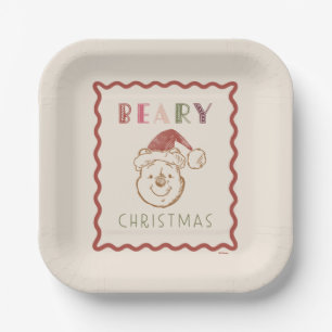 Winnie the Pooh   Beary Christmas Paper Plate