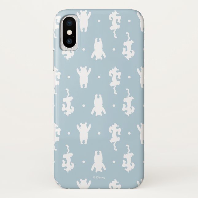 Winnie the Pooh | Blue Pastel Polka Dot Pattern Case-Mate iPhone Case (Back)