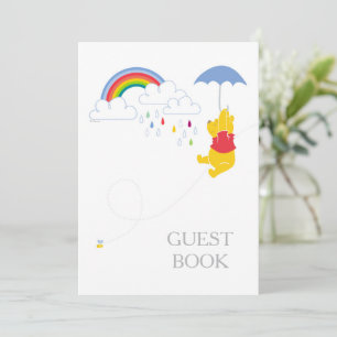 Winnie the Pooh   Boy Baby Shower Guest Book Invitation