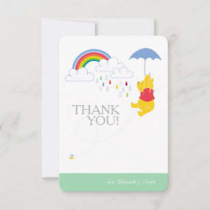 Winnie the Pooh   Boy Baby Shower Thank You Card