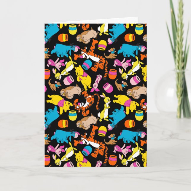 Winnie the Pooh | Bright Friends Pattern Card (Front)