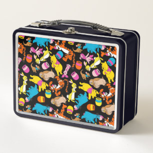 Winnie the Pooh Bright Friends Pattern Metal Lunch Box