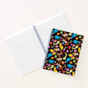 Winnie the Pooh   Bright Friends Pattern Notebook