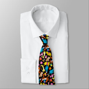Winnie the Pooh   Bright Friends Pattern Tie