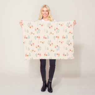 Winnie the Pooh Christmas Honey Pot Pattern Fleece Blanket