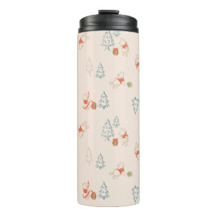 Winnie the Pooh Christmas Honey Pot Pattern Thermal Tumbler