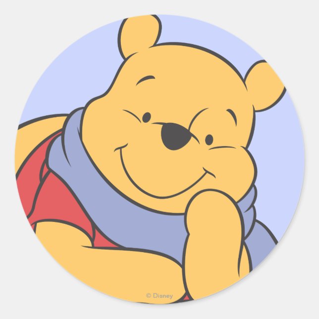 Winnie the Pooh Classic Round Sticker (Front)