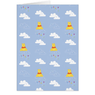 Winnie the Pooh   Cloudy Raindrop Pattern