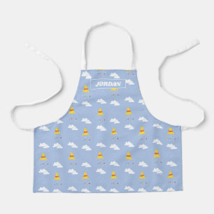 Winnie the Pooh   Cloudy Raindrop Pattern Apron