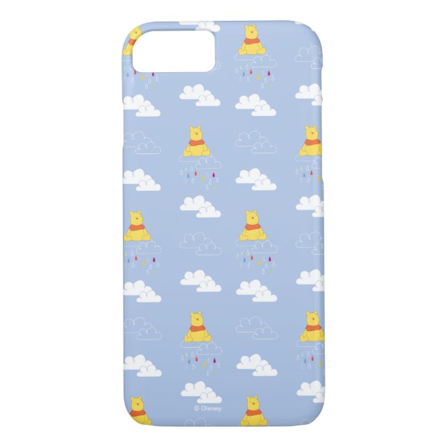 Winnie the Pooh | Cloudy Raindrop Pattern Case-Mate iPhone Case (Back)