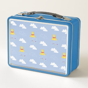 Winnie the Pooh   Cloudy Raindrop Pattern Metal Lunch Box