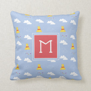 Winnie the Pooh   Cloudy Raindrop Pattern Throw Pillow