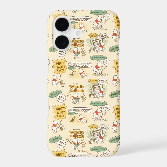 Winnie the Pooh | Comic Strip Style Pattern (Back)