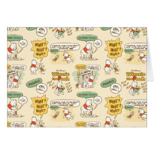 Winnie the Pooh Comic Strip Style Pattern