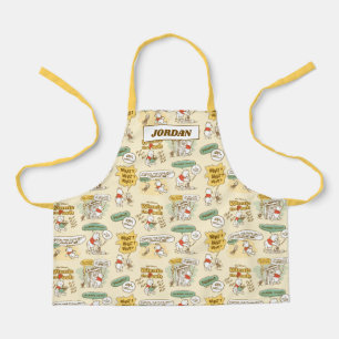 Winnie the Pooh   Comic Strip Style Pattern Apron