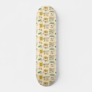 Winnie the Pooh   Comic Strip Style Pattern Skateboard