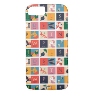 Winnie the Pooh   Cute Block Alphabet Pattern Case-Mate iPhone Case