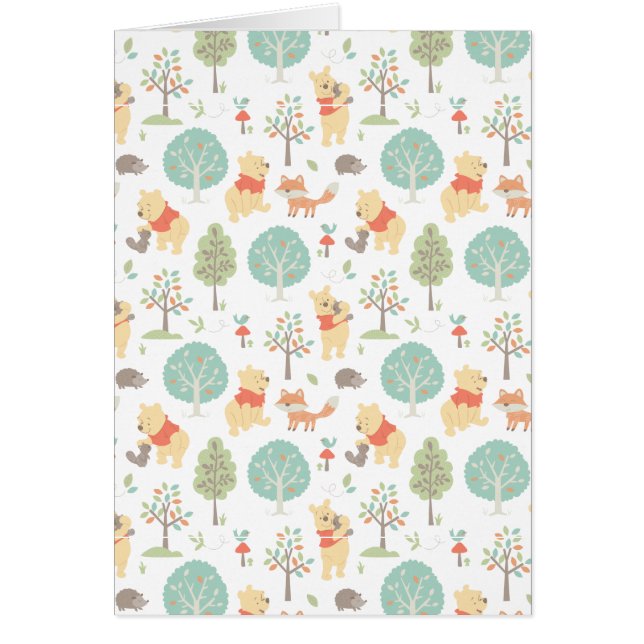 Winnie the Pooh | Cute Woodland Animals Pattern (Front)