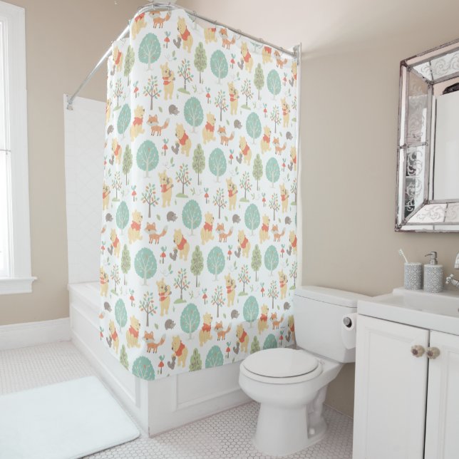 Winnie the Pooh | Cute Woodland Animals Pattern (In Situ)