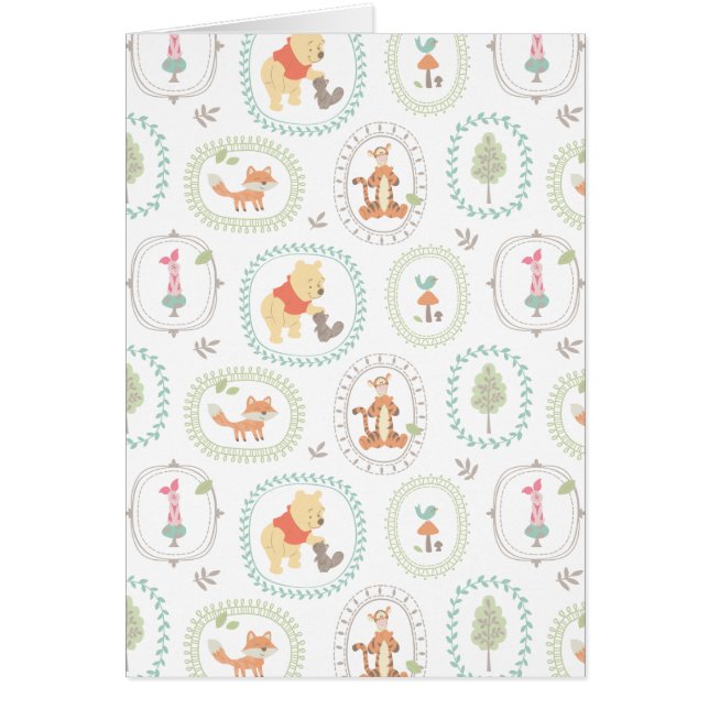 Winnie the Pooh | Cute Woodland Animals Pattern (Front)