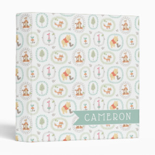 Winnie the Pooh   Cute Woodland Animals Pattern Binder