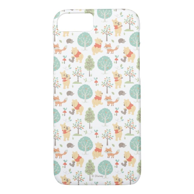 Winnie the Pooh | Cute Woodland Animals Pattern Case-Mate iPhone Case (Back)