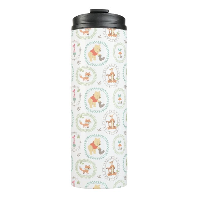 Winnie the Pooh | Cute Woodland Animals Pattern Thermal Tumbler (Front)