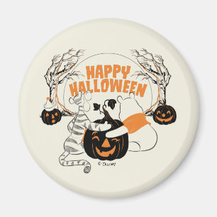 Winnie the Pooh & Eeyore   Happy Halloween Magnet