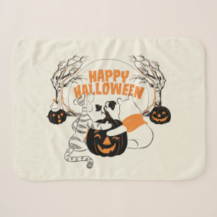 Winnie the Pooh & Eeyore   Happy Halloween Sherpa Blanket