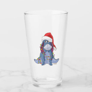 Winnie the Pooh   Eeyore Santa Claus Glass