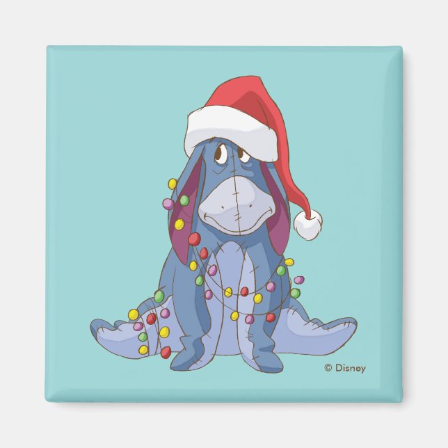Winnie the Pooh | Eeyore Santa Claus Magnet (Front)